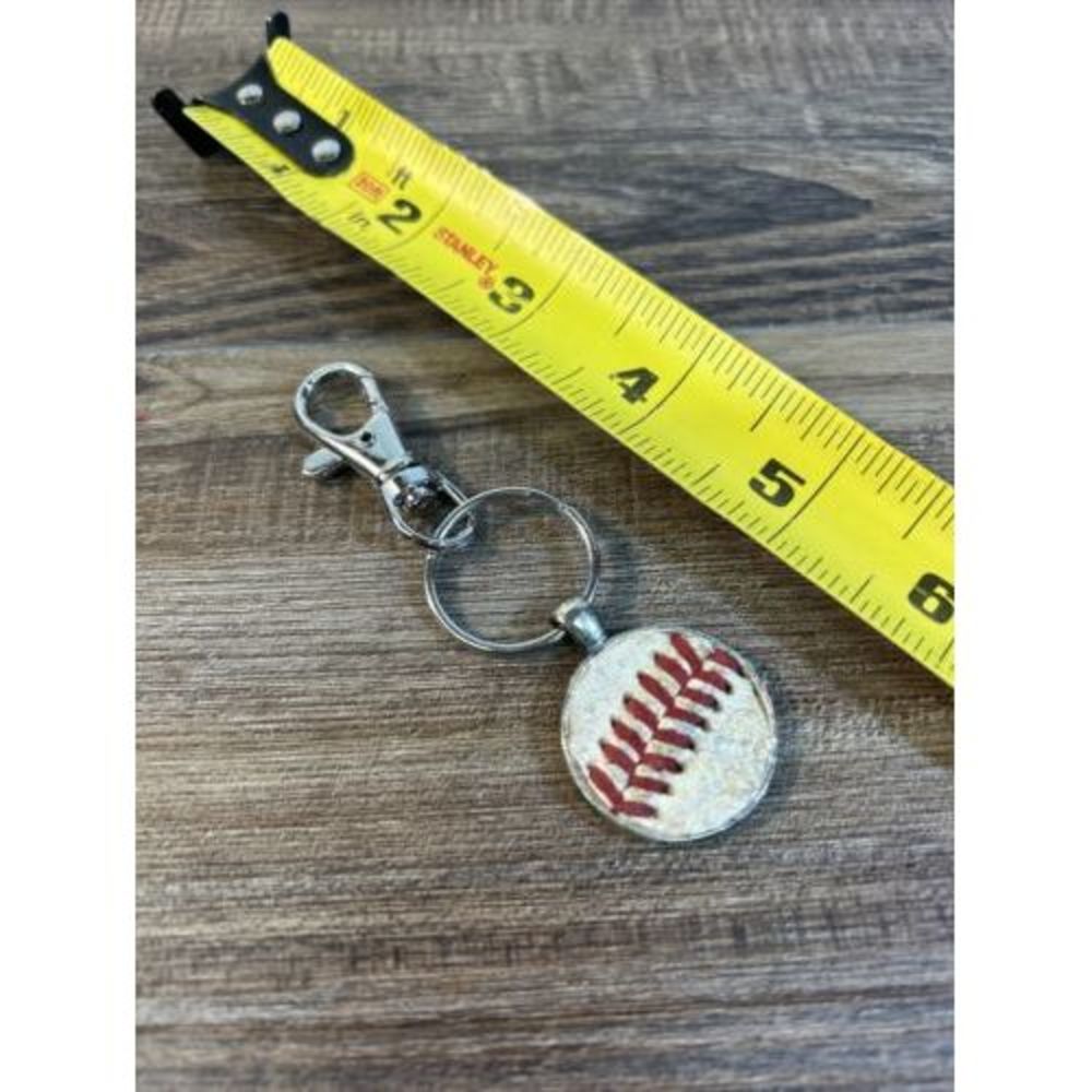 Baseball Keychain (Made From Real Baseball) Key Accessory
